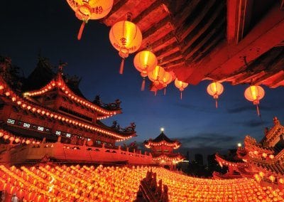 Paper Lanterns at Thean Hou Temple